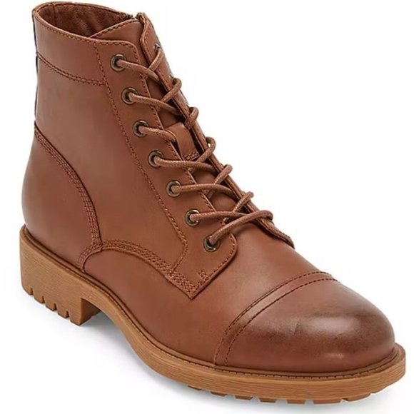 Frye and Co. Men\'s Kip Flat Heel Lace Up Boots Brush Brown Size 9.5 main image 5